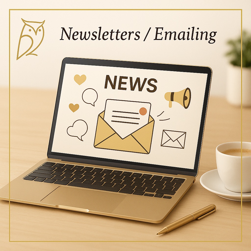 Rédaction de newsletters et campagnes emailing professionnelles pour fidéliser vos clients – La Chouette Rédactrice